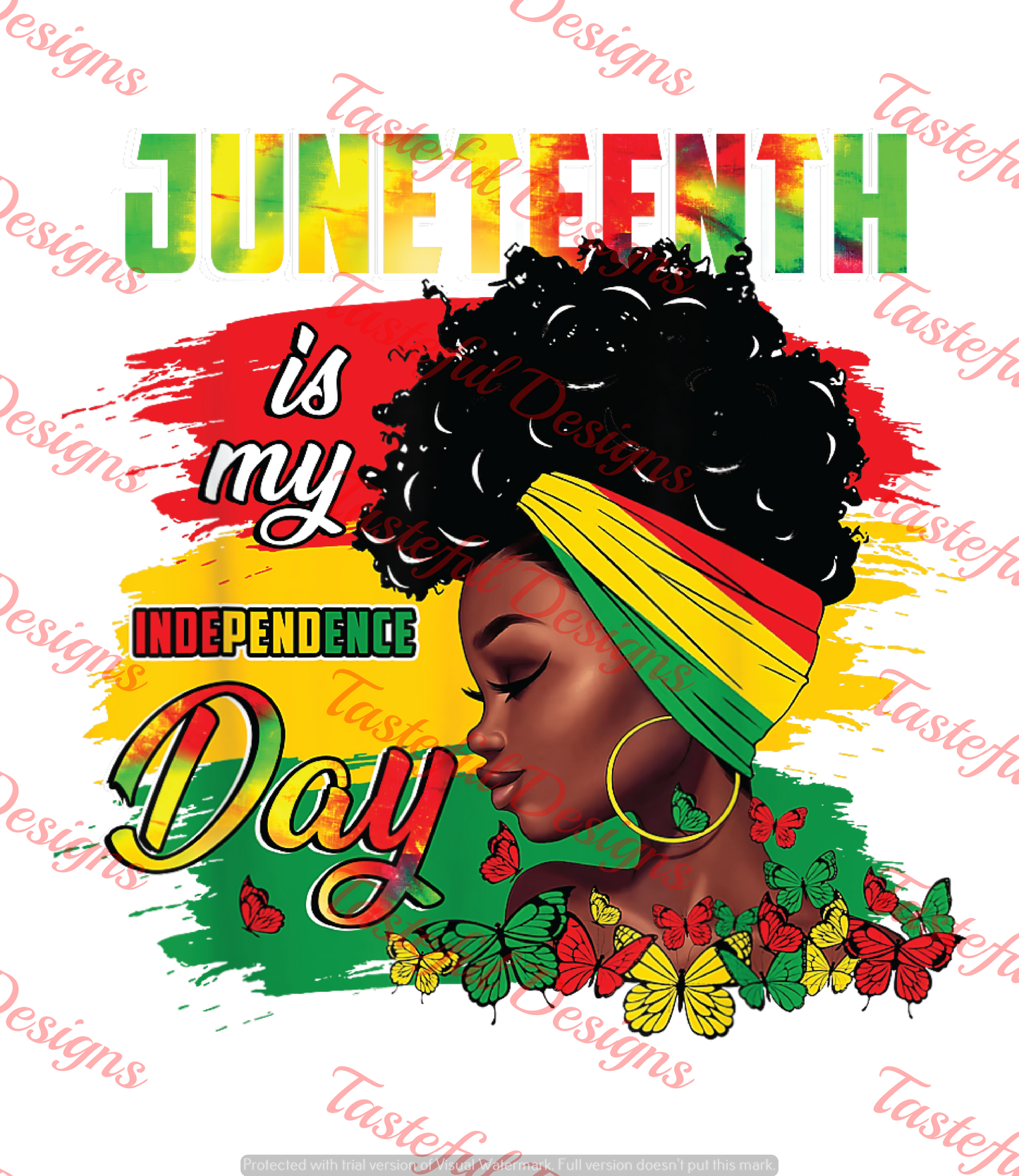 Juneteeth is my Independence Tshirt Transfer | Ladies Juneteeth design