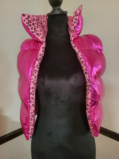 Puffer Vest / Sleeveless Puffer Jacket / Girls Pink