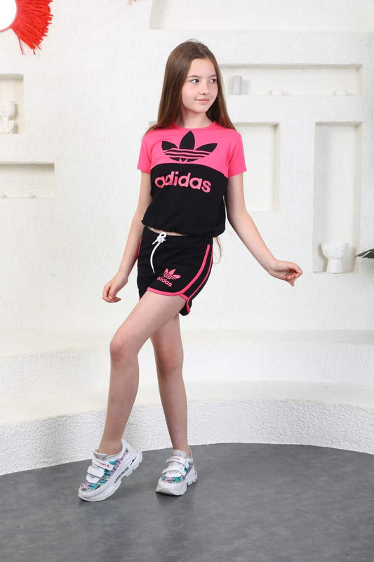 2 Piece Summer Set | Pink 2 Piece Set | Red Adidas Set